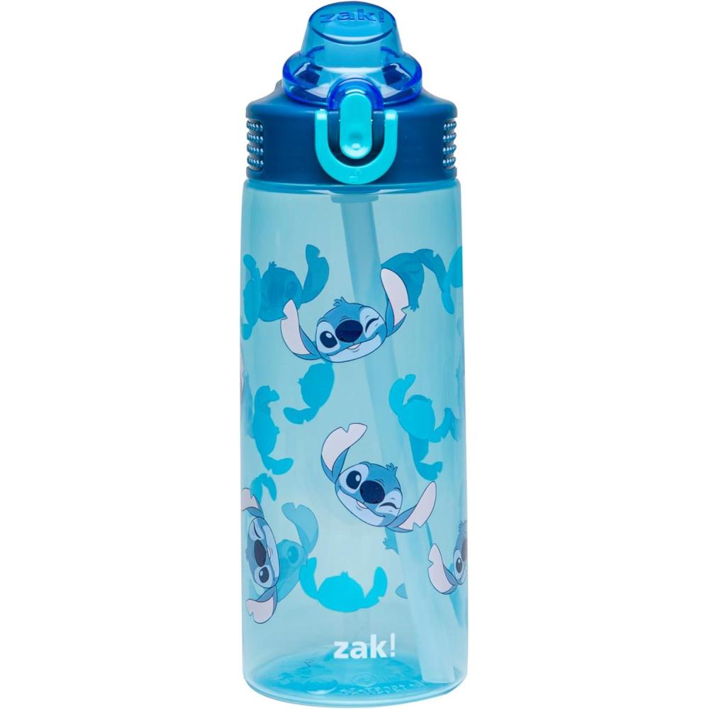 imageZak Designs Bluey Sage Kids Water Bottle For School or Travel 16oz Durable Plastic Water Bottle With Straw Handle and LeakProof PopUp Spout Cover Bluey ampamp BingoStitch