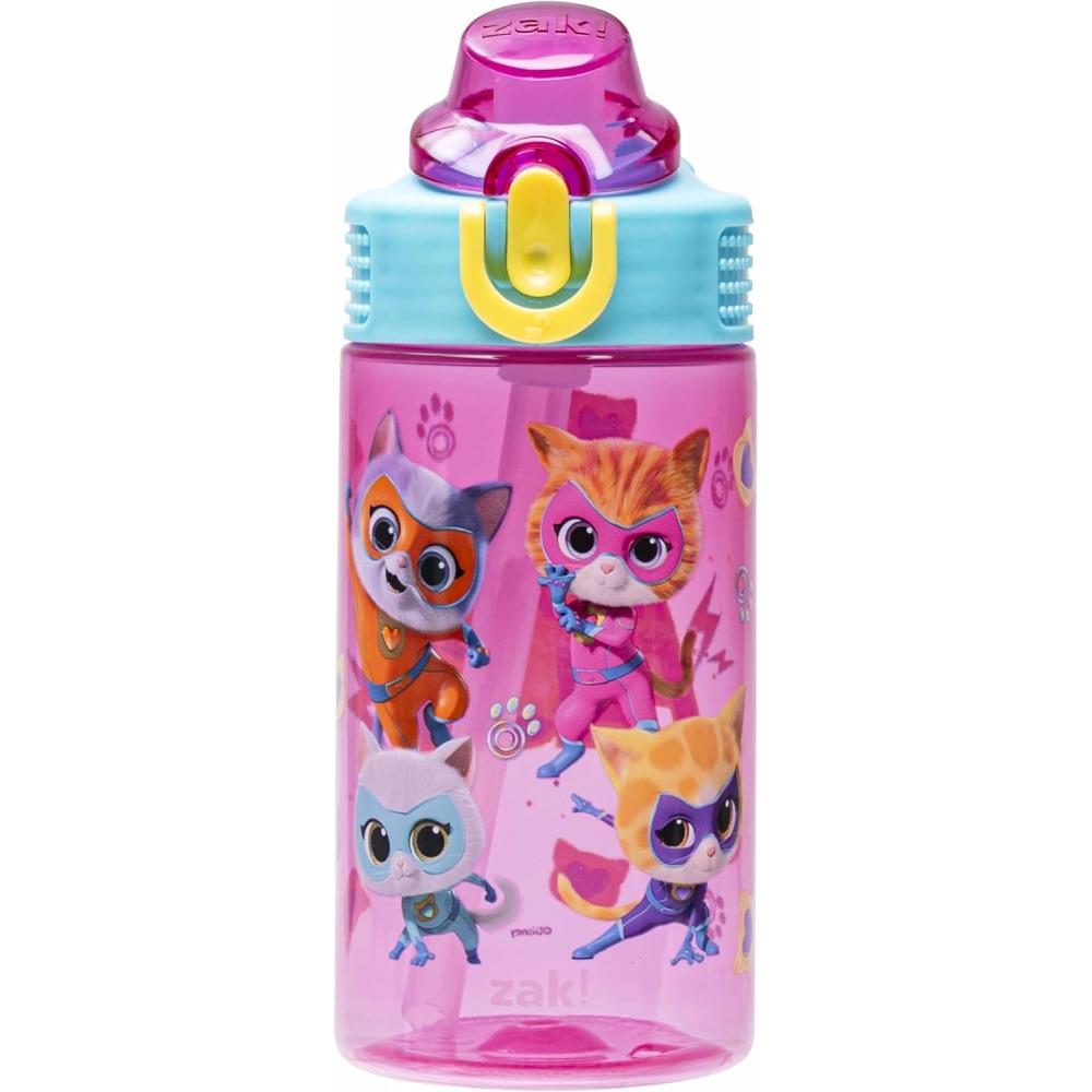 imageZak Designs Bluey Sage Kids Water Bottle For School or Travel 16oz Durable Plastic Water Bottle With Straw Handle and LeakProof PopUp Spout Cover Bluey ampamp BingoSuperKitties Ginny Sparks Buddy Bitsy