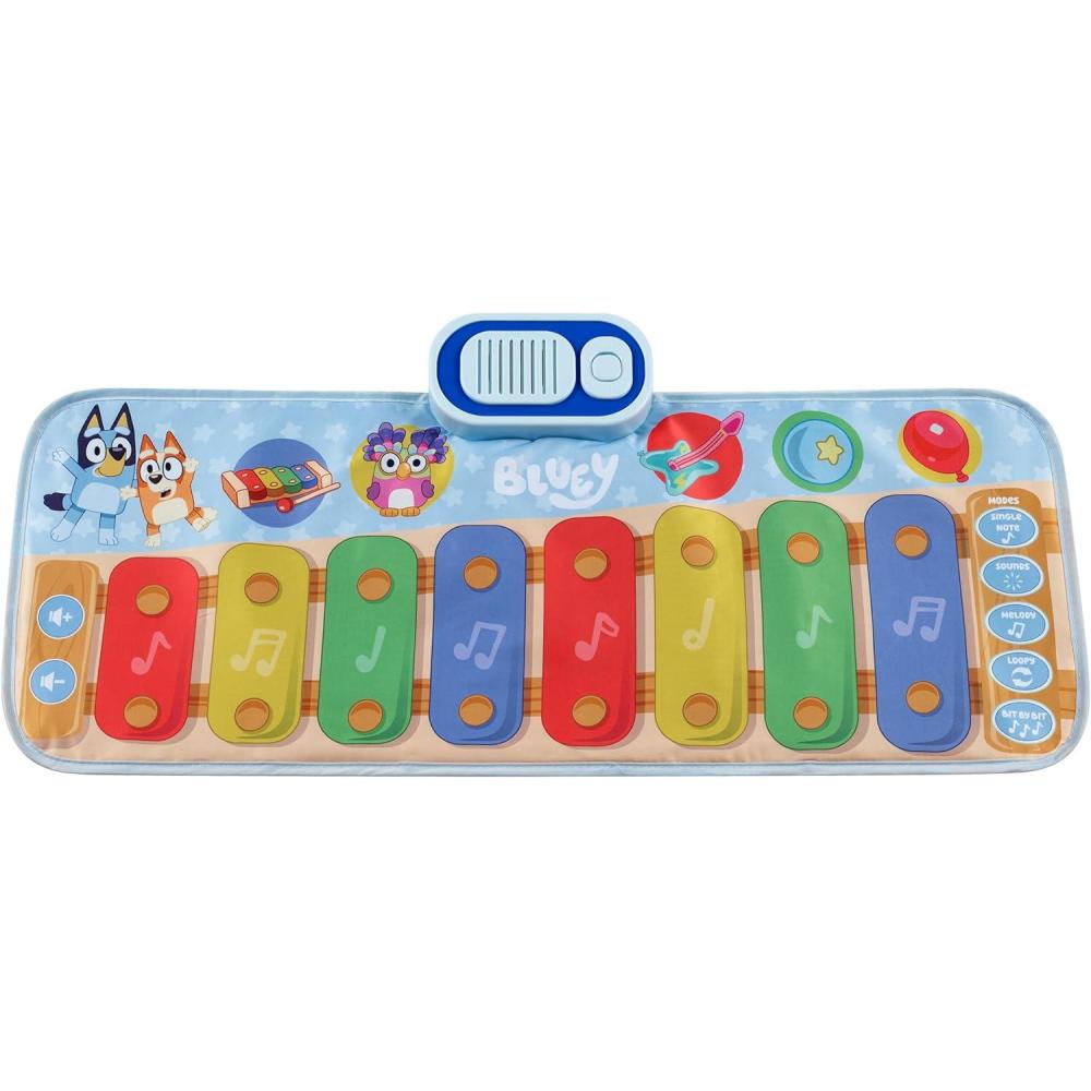imageeKids Bluey Toy Piano Play Mat with Music and Sound Effects Toddler Toy for Ages 3 and Up