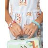 Bingo and Bluey Bracelets for Girls 6-Piece Set Official License, Stretch Friendship Bracelets with Beads and Bluey Charms