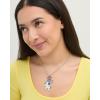 Bingo and Bluey Necklace for Girls 2 Pieces Official License 16″+3.25″, Bluey Jewelry Set for Girls with Hooray and Butterfly Charms