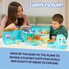 Bluey 3-in-1 Transforming Airplane Toys for Kids Playset, Turns into Resort & Boat, Airplane Toys for Kids 5-8 Includes Exclusive Captain Figure