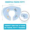 Bluey 5 Piece Potty Go Kit Training System Includes Soft and Travel Potties, Stickers, Hook, and Storage Bag