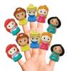 Bluey Bath Finger Puppets, 10 Pc – Party Favors, Educational, Bath Toys, Story Time, Beach Toys, Playtime, Stocking Stuffer(3 inches)