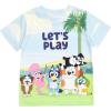 Bluey Bingo Dad Mom Coco Honey Winton 3 Pack Athletic T-Shirts Toddler to Big Kid(Multicolor)