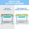 Bluey Compact Play & Learn Sensory Table – Includes Musical Instruments – Use as Sand Table/Sensory Table/Activity Table/Montessori Toy, Blue