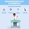 Bluey Compact Play & Learn Sensory Table – Includes Musical Instruments – Use as Sand Table/Sensory Table/Activity Table/Montessori Toy, Blue