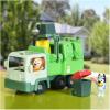 Bluey Garbage Truck – 2.5″ Bluey and Bin Man poseable Figures with Playset, Multicolor(Garbage Truck)