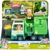 Bluey Garbage Truck – 2.5″ Bluey and Bin Man poseable Figures with Playset, Multicolor(Garbage Truck)