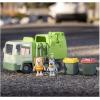 Bluey Garbage Truck – 2.5″ Bluey and Bin Man poseable Figures with Playset, Multicolor(Garbage Truck)