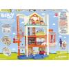 Bluey Hammerbarn Shopping Playset, 4 Level, 22″ Tall Playset with Working Lift and Trolley Return, Including Lights and 45+ Sounds