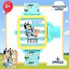 Bluey Kids Digital Projector Watch with 6 Image Slides, Adjustable Character Strap, Digital LCD Display, Bright Projection Button, Fun for Preschool Ages, Wrist Size 5.5″–8″