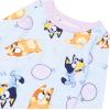 Bluey unisex-child 4-Piece Snug-fit Cotton Pajama Set, Soft & Cute for Kids, BALLOON FUN, 4T