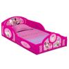 Delta Children – Bluey 4-Piece Toddler Room-in-a-Box Set – Includes Sleep and Play Toddler Bed, Table, 1 Chair and Fabric Toy Box, Blue(Minnie Mouse)