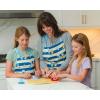 Handstand Kitchen Bluey Cookie Baking Set with Three Bluey Themed Cookie Stamp Cutters and Nylon Cookie Spatula