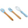Handstand Kitchen Bluey Silicone Baking Utensil Set with 9″ Spoon, 8.75″ Spatula and 8.5″ Whisk