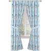 Jay Franco Black Out Window Curtains for Kids Bedroom 4-Piece Drape Set with 2 Tiebacks, Blue – Bluey, 42″ W x 63″ L (Pack of 2)(Blue – Bluey)
