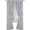 Jay Franco Black Out Window Curtains for Kids Bedroom 4-Piece Drape Set with 2 Tiebacks, Blue – Bluey, 42″ W x 63″ L (Pack of 2)(Grey – Bluey)