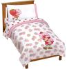 Jay Franco Bluey & Bingo 5 Piece Twin Size Bed Set – Includes Comforter & Sheet Set – Super Soft Kids Bedding Fade Resistant Microfiber (Official Bluey Product)(Pink – Strawberry Shortcake)