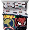 Jay Franco Bluey & Bingo 5 Piece Twin Size Bed Set – Includes Comforter & Sheet Set – Super Soft Kids Bedding Fade Resistant Microfiber (Official Bluey Product)(Multi – Marvel)
