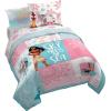 Jay Franco Bluey & Bingo 5 Piece Twin Size Bed Set – Includes Comforter & Sheet Set – Super Soft Kids Bedding Fade Resistant Microfiber (Official Bluey Product)(Multi – Moana)