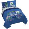 Jay Franco Kids Comforter Set Includes Sheets and Pillow Covers – Soft and Cozy Bed Set for Stylish Room Decor, Blue – Bluey & Bingo, 7 Piece Full(Blue – Minecraft 02)