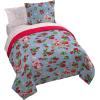Jay Franco Kids Comforter Set Includes Sheets and Pillow Covers – Soft and Cozy Bed Set for Stylish Room Decor, Blue – Bluey & Bingo, 7 Piece Full(Blue – Strawberry Shortcake)