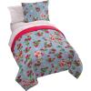 Jay Franco Kids Comforter Set Includes Sheets and Pillow Covers – Soft and Cozy Bed Set for Stylish Room Decor, Blue – Bluey & Bingo, 7 Piece Full(Blue – Strawberry Shortcake)