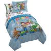Jay Franco Kids Comforter Set Includes Sheets and Pillow Covers – Soft and Cozy Bed Set for Stylish Room Decor, Blue – Bluey & Bingo, 7 Piece Full(Blue – Toy Story)