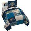 Jay Franco Kids Comforter Set Includes Sheets and Pillow Covers – Soft and Cozy Bed Set for Stylish Room Decor, Pink – Bluey 7 Piece Queen Size Bedding(Blue – Star Wars 01)