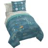 Jay Franco Kids Comforter Set Includes Sheets and Pillow Covers – Soft and Cozy Bed Set for Stylish Room Decor, Pink – Bluey 7 Piece Queen Size Bedding(Blue – Fantastic Four)