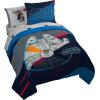 Jay Franco Kids Comforter Set Includes Sheets and Pillow Covers – Soft and Cozy Bed Set for Stylish Room Decor, Pink – Bluey 7 Piece Queen Size Bedding(Dark Blue – Star Wars)