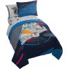 Jay Franco Kids Comforter Set Includes Sheets and Pillow Covers – Soft and Cozy Bed Set for Stylish Room Decor, Pink – Bluey 7 Piece Queen Size Bedding(Dark Blue – Star Wars)
