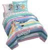 Jay Franco Kids Comforter Set Includes Sheets and Pillow Covers – Soft and Cozy Bed Set for Stylish Room Decor, Pink – Bluey 7 Piece Queen Size Bedding(Multi – Bluey & Bingo)