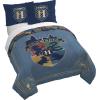 Jay Franco Kids Duvet Cover Set – 3 Piece Super Soft Bedding with Sham Pillowcase, Cover ONLY Comforter Not Included, Multi – Bluey, Queen(Blue – Harry Potter)