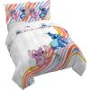 Jay Franco Kids Duvet Cover Set – 3 Piece Super Soft Bedding with Sham Pillowcase, Cover ONLY Comforter Not Included, Multi – Bluey, Queen(White – Lilo and Stitch)