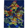 Jay Franco Kids Plush Throw Blanket – Soft & Comfy Throw for Couch or Bed – Cozy Home Décor for Living Room & Bedroom, Blue – Bluey, 46×60 – Throw Blanket(Blue – Teenage Mutant Ninja Turtles)