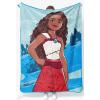 Jay Franco Kids Plush Throw Blanket – Soft & Comfy Throw for Couch or Bed – Cozy Home Décor for Living Room & Bedroom, Blue – Bluey, 46×60 – Throw Blanket(Blue – Moana)