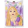 Jay Franco Kids Plush Throw Blanket – Soft & Comfy Throw for Couch or Bed – Cozy Home Décor for Living Room & Bedroom, Blue – Bluey, 46×60 – Throw Blanket(Purple – Disney Princess Rapunzel)