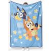 Jay Franco Kids Plush Throw Blanket – Soft & Comfy Throw for Couch or Bed – Cozy Home Décor for Living Room & Bedroom, Multi – Bluey, 46×60 – Throw Blanket(Blue – Bluey)