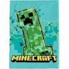 Jay Franco Kids Plush Throw Blanket – Soft & Comfy Throw for Couch or Bed – Cozy Home Décor for Living Room & Bedroom, Pink – Bluey, 40×50 – Travel Blanket(Teal – Minecraft)
