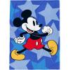 Jay Franco Kids Plush Throw Blanket – Soft & Comfy Throw for Couch or Bed – Cozy Home Décor for Living Room & Bedroom, Pink – Bluey, 40×50 – Travel Blanket(Blue – Mickey Mouse)