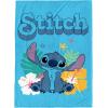 Jay Franco Kids Plush Throw Blanket – Soft & Comfy Throw for Couch or Bed – Cozy Home Décor for Living Room & Bedroom, Pink – Bluey, 40×50 – Travel Blanket(Blue – Stitch)