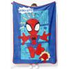 Jay Franco Kids Plush Throw Blanket – Soft & Comfy Throw for Couch or Bed – Cozy Home Décor for Living Room & Bedroom, Pink – Bluey, 40×50 – Travel Blanket(Blue – Spidey & Friends)