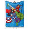 Jay Franco Kids Plush Throw Blanket – Soft & Comfy Throw for Couch or Bed – Cozy Home Décor for Living Room & Bedroom, Pink – Bluey, 40×50 – Travel Blanket(Blue – Avengers)