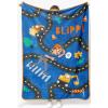 Jay Franco Kids Plush Throw Blanket – Soft & Comfy Throw for Couch or Bed – Cozy Home Décor for Living Room & Bedroom, Pink – Bluey, 40×50 – Travel Blanket(Blue – Blippi)