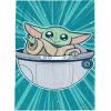 Jay Franco Kids Plush Throw Blanket – Soft & Comfy Throw for Couch or Bed – Cozy Home Décor for Living Room & Bedroom, Pink – Bluey, 40×50 – Travel Blanket(Teal – Mandalorian)