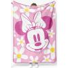 Jay Franco Kids Plush Throw Blanket – Soft & Comfy Throw for Couch or Bed – Cozy Home Décor for Living Room & Bedroom, Pink – Bluey, 40×50 – Travel Blanket(Pink – Minnie Mouse)
