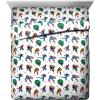 Jay Franco Kids Sheet Set with Fitted, Flat Sheets & Pillow Cover – Ultra-Soft Bedding with Pillowcase for Room Decor, Blue – Bluey & Bingo, 3 Piece Toddler(White – Avengers)