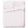 Jay Franco Kids Sheet Set with Fitted, Flat Sheets & Pillow Cover – Ultra-Soft Bedding with Pillowcase for Room Decor, Blue – Bluey & Bingo, 3 Piece Toddler(Pink – Strawberry Shortcake)